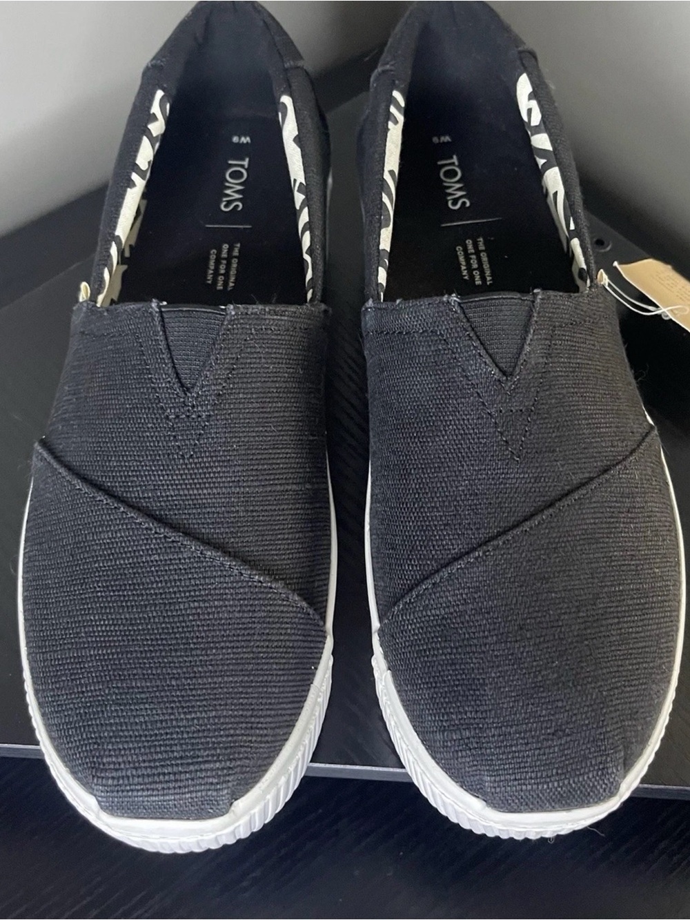 TOMS Classic Black Slip-On Sneakers (The Venice Collection)